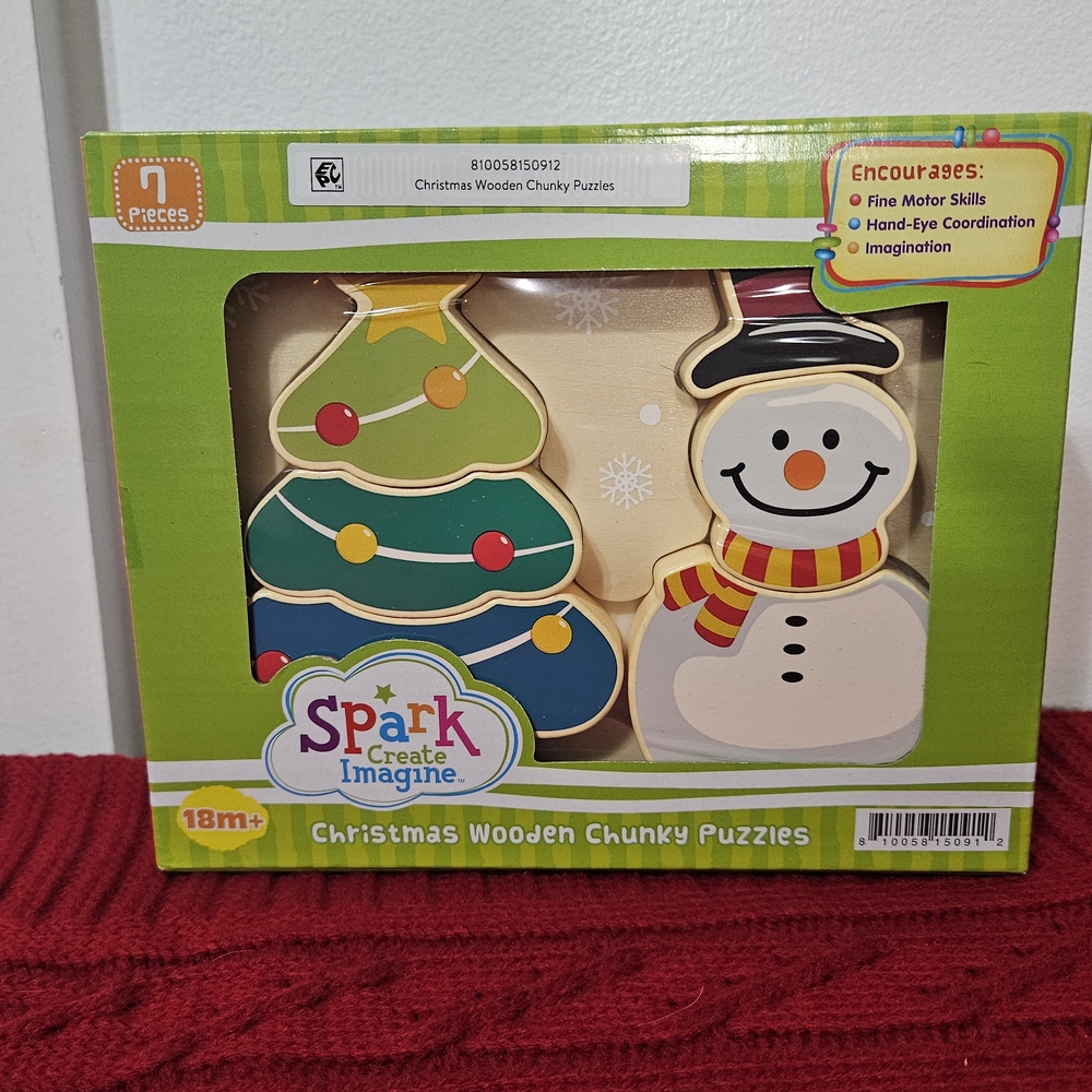 Spark Create Imagine Christmas Wooden Chunky Puzzles